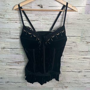 La Vie En Rose Black Lace Bra Top